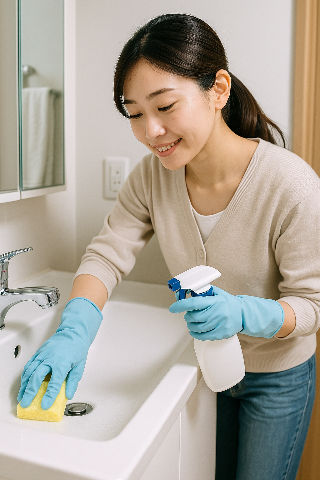 洗面台のぬめり・水垢・黄ばみを一掃！毎日ピカピカを保つ掃除ルーティンとおすすめ洗剤